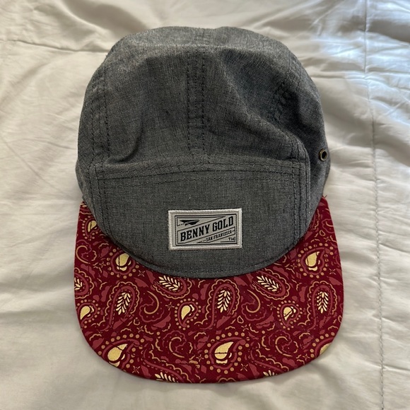 Benny Gold Accessories Mens Benny Gold Paisley Leather Strap Back